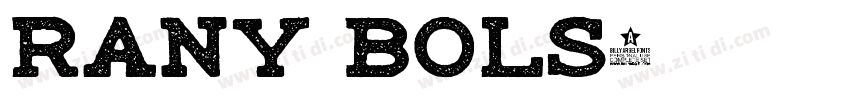 Rany bols字体转换
